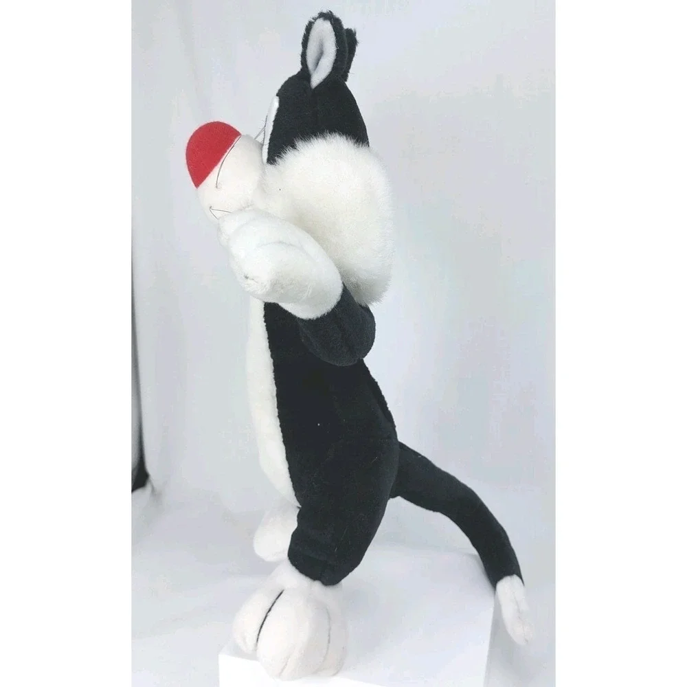 Looney Tunes Sylvester Plush TYCO Stuffed Animal Black Cat 14